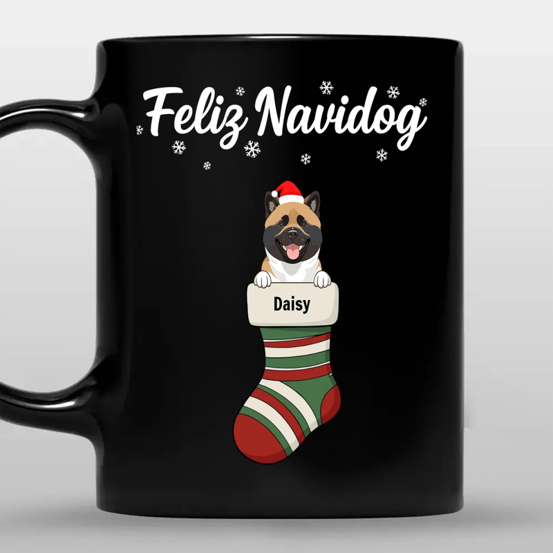Feliz Navidog Dog Mug – Memorable Custom Christmas Gift - 89Prints