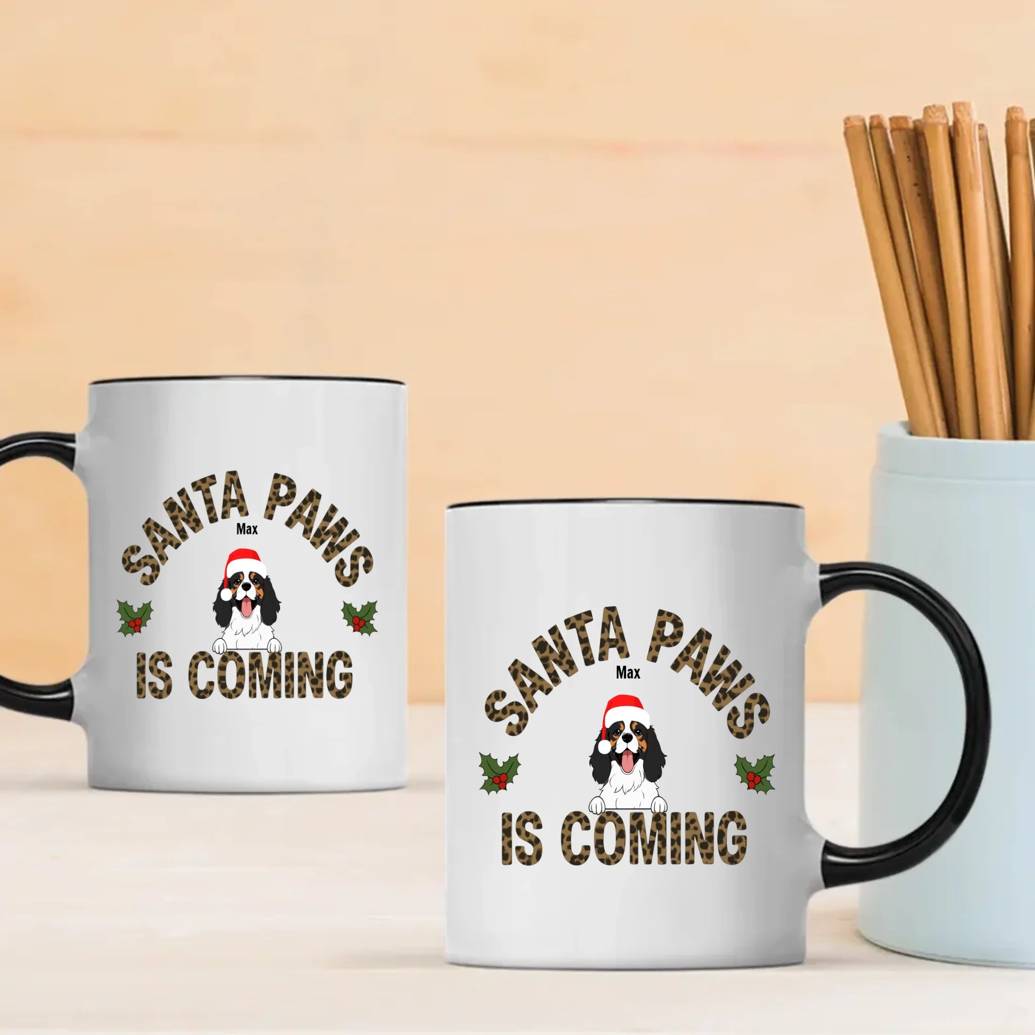 Santa Paws Is Coming Dog Mug – Unforgettable Christmas Gift - 89Prints