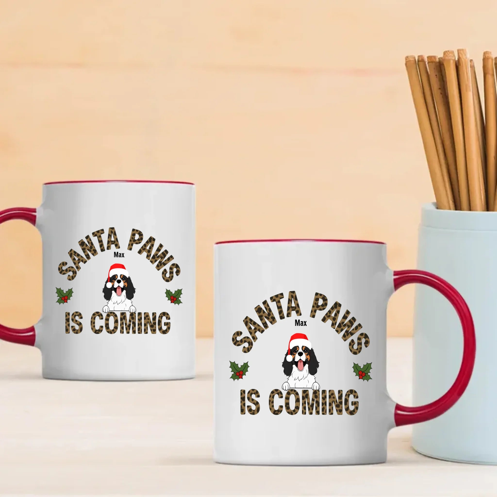 Santa Paws Is Coming Dog Mug – Unforgettable Christmas Gift - 89Prints