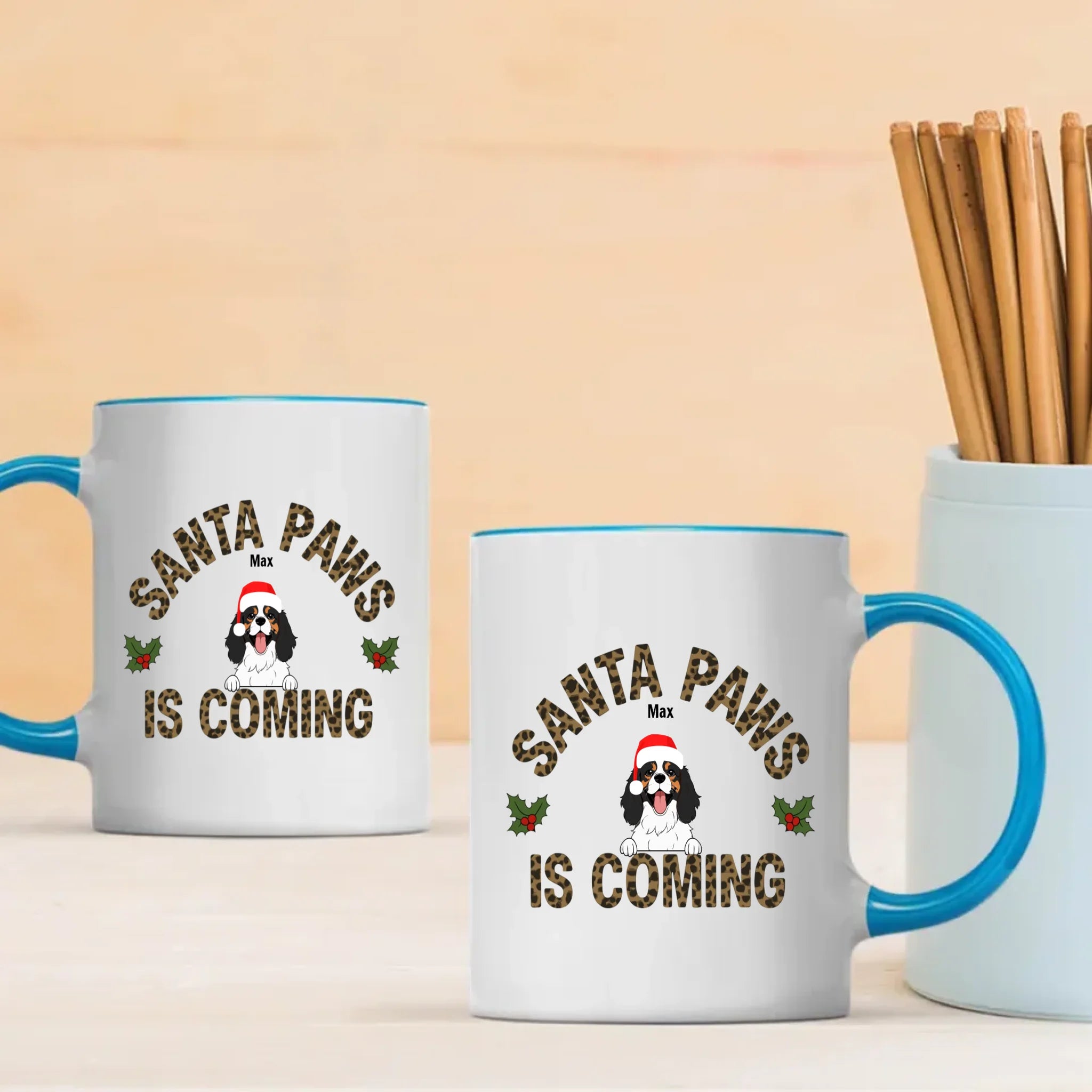 Santa Paws Is Coming Dog Mug – Unforgettable Christmas Gift - 89Prints