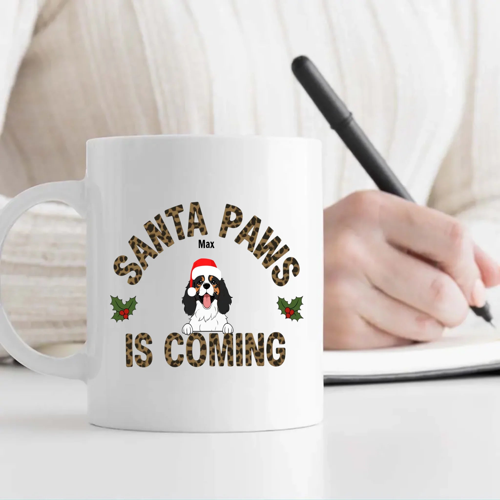 Santa Paws Is Coming Dog Mug – Unforgettable Christmas Gift - 89Prints