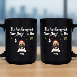 Personalized Dog Clipart Gift - The Vet Removed Our Jingle Bells Mug - 89Prints