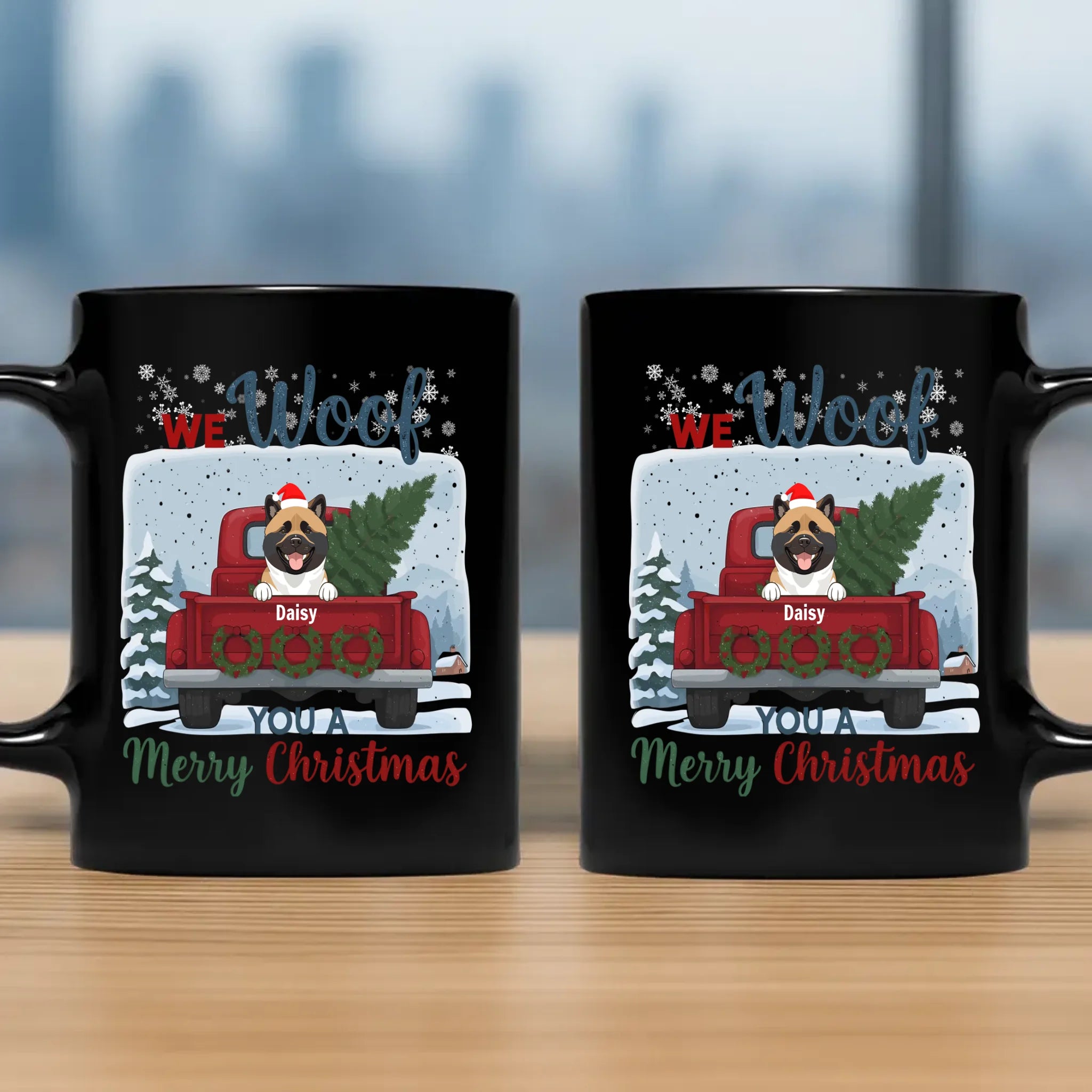 We Woof You A Merry Christmas Dog Mug – Unique Holiday Gift - 89Prints