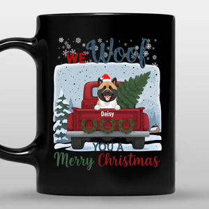 We Woof You A Merry Christmas Dog Mug – Unique Holiday Gift - 89Prints