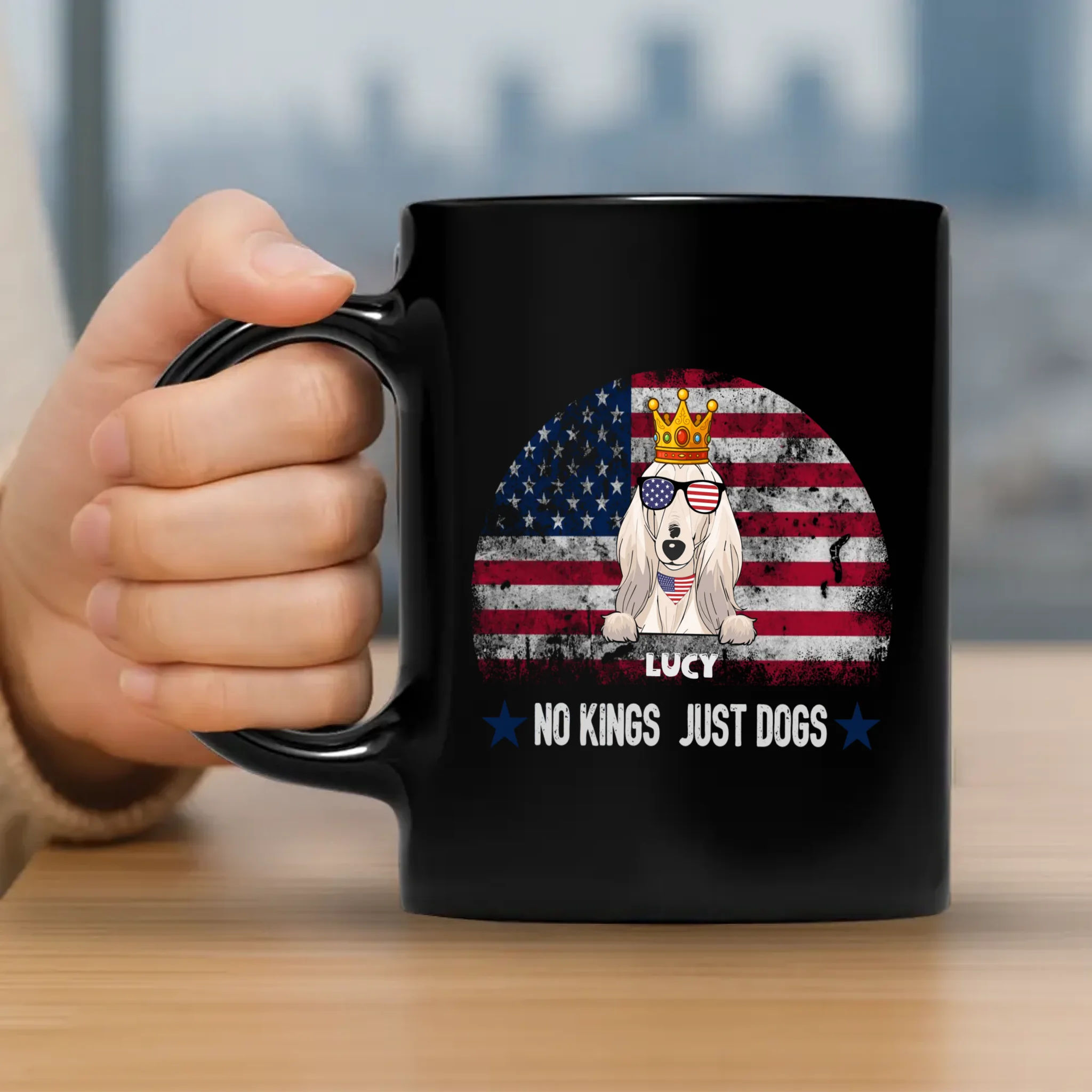 No Kings, Just Dogs Mug – Bespoke Gift For Dog Lovers - 89Prints