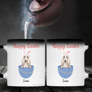 Personalized Happy Easter Dog Mug – Custom Pet Name Bunny Egg Gift - 89Prints