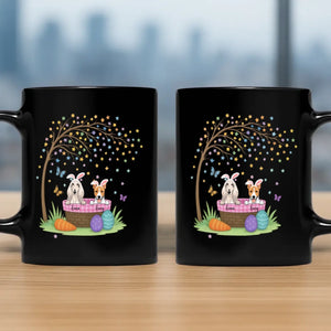 Pet-themed Custom Dog Mug – Personalized With Names & Breeds Easter Gift - 89Prints
