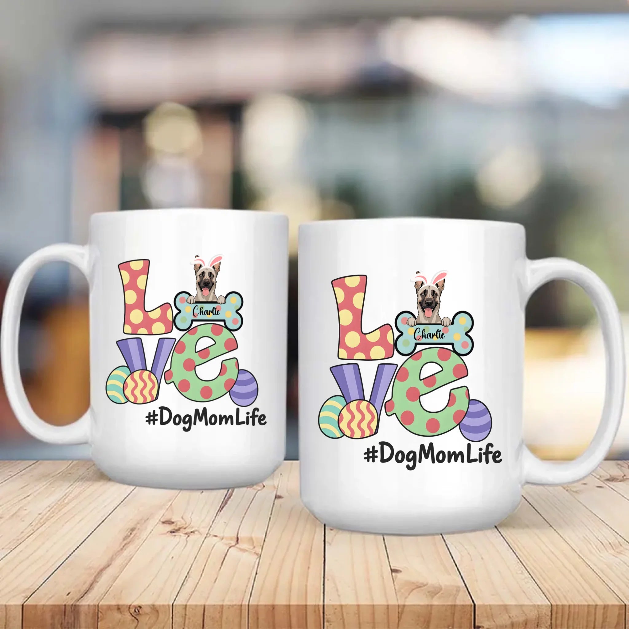 Custom Love Dog Mom Life Mug – Adorable Dog Mom Gift - 89Prints