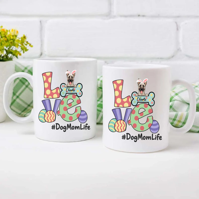 Custom Love Dog Mom Life Mug – Adorable Dog Mom Gift - 89Prints