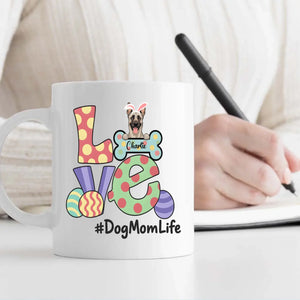 Custom Love Dog Mom Life Mug – Adorable Dog Mom Gift - 89Prints