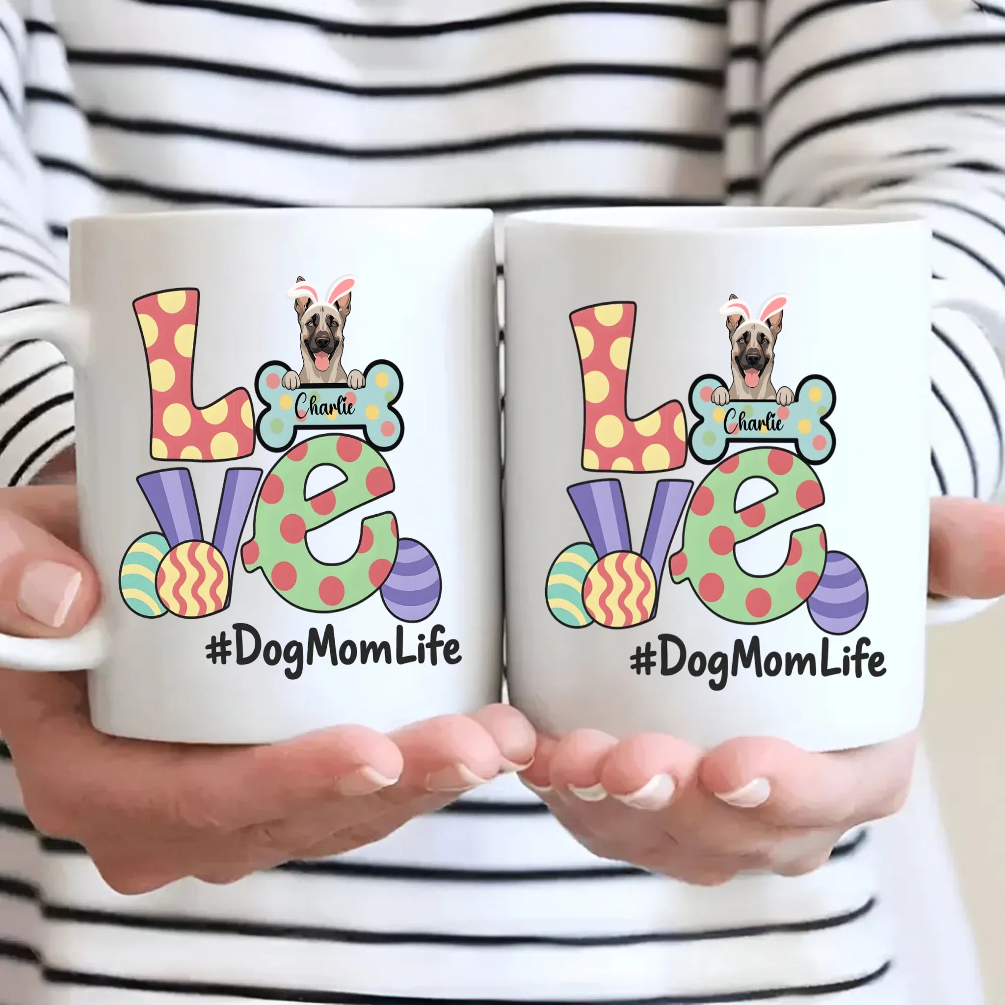 Custom Love Dog Mom Life Mug – Adorable Dog Mom Gift - 89Prints