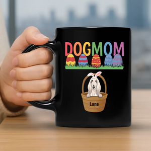 Dog Mom Easter Mug – Playful Personalized Dog Gift - 89Prints