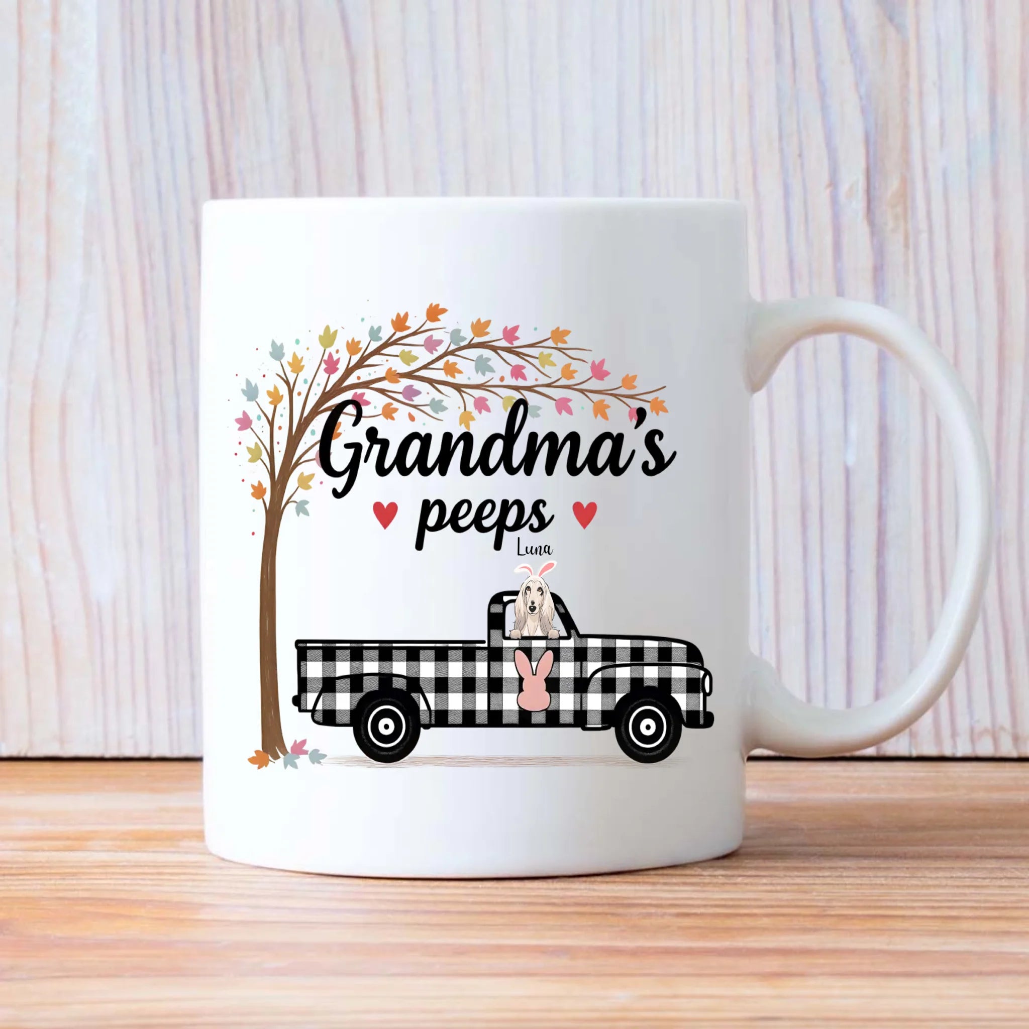 Grandma’s Peeps Mug - Whimsical Personalized Pup Gift - 89Prints