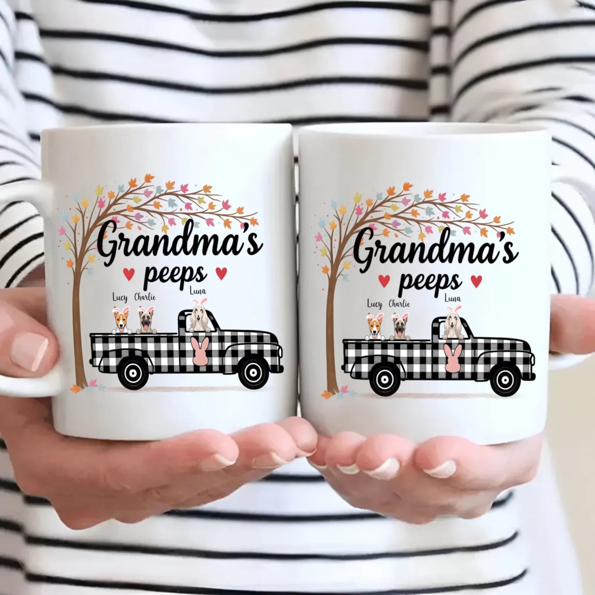 Grandma’s Peeps Mug - Whimsical Personalized Pup Gift - 89Prints