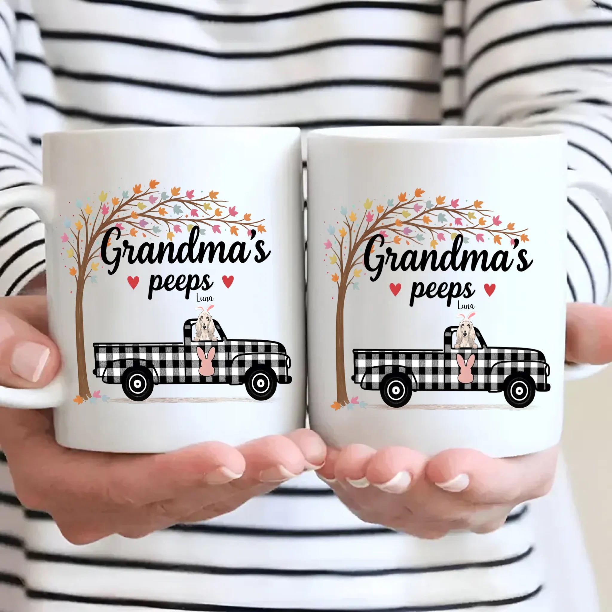 Grandma’s Peeps Mug - Whimsical Personalized Pup Gift - 89Prints