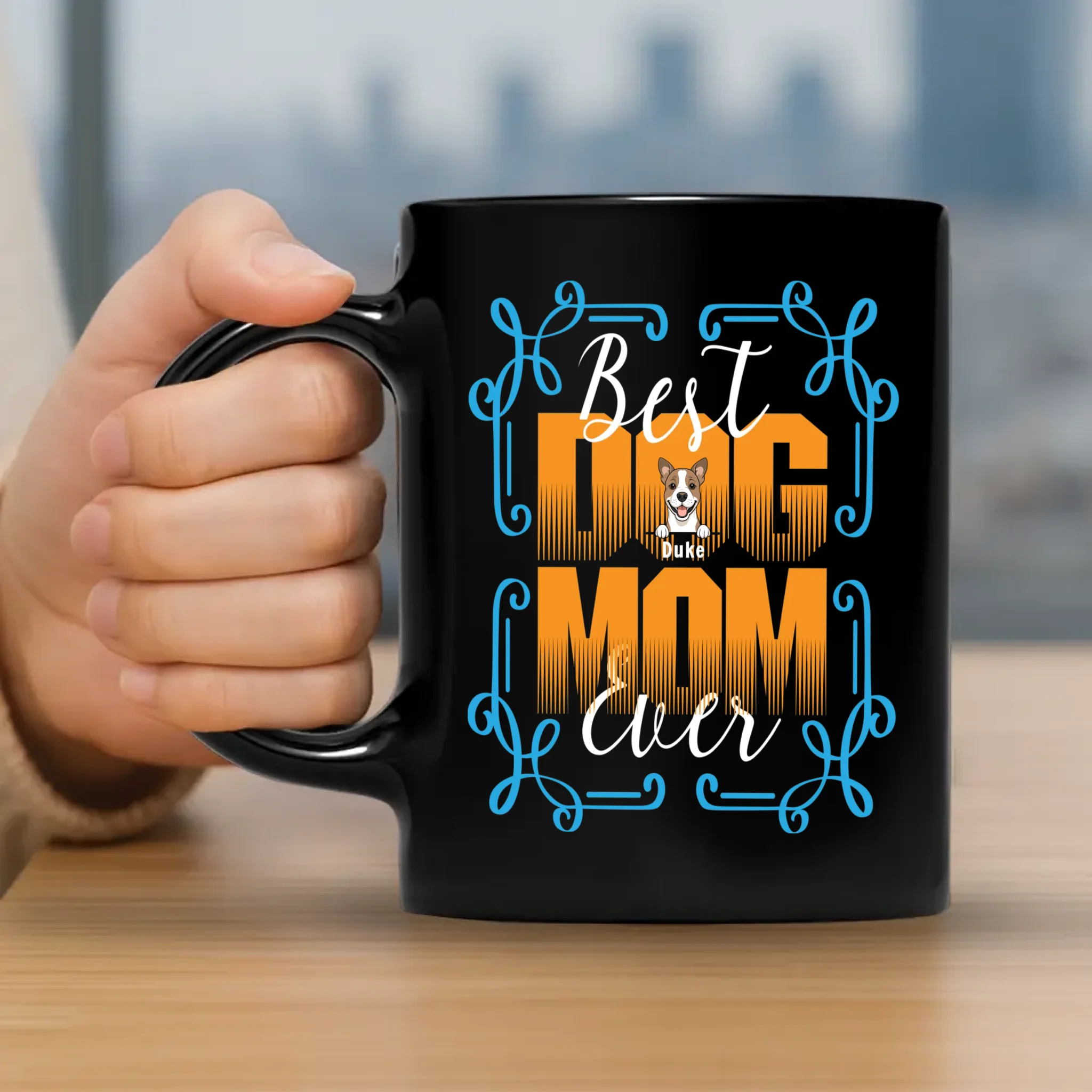 Best Dog Mom Ever Mug – Heartfelt Personalized Dog Breed & Name Gift - 89Prints