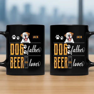Dog Father Beer Lover Mug - Sentimental Custom Dog Gift - 89Prints