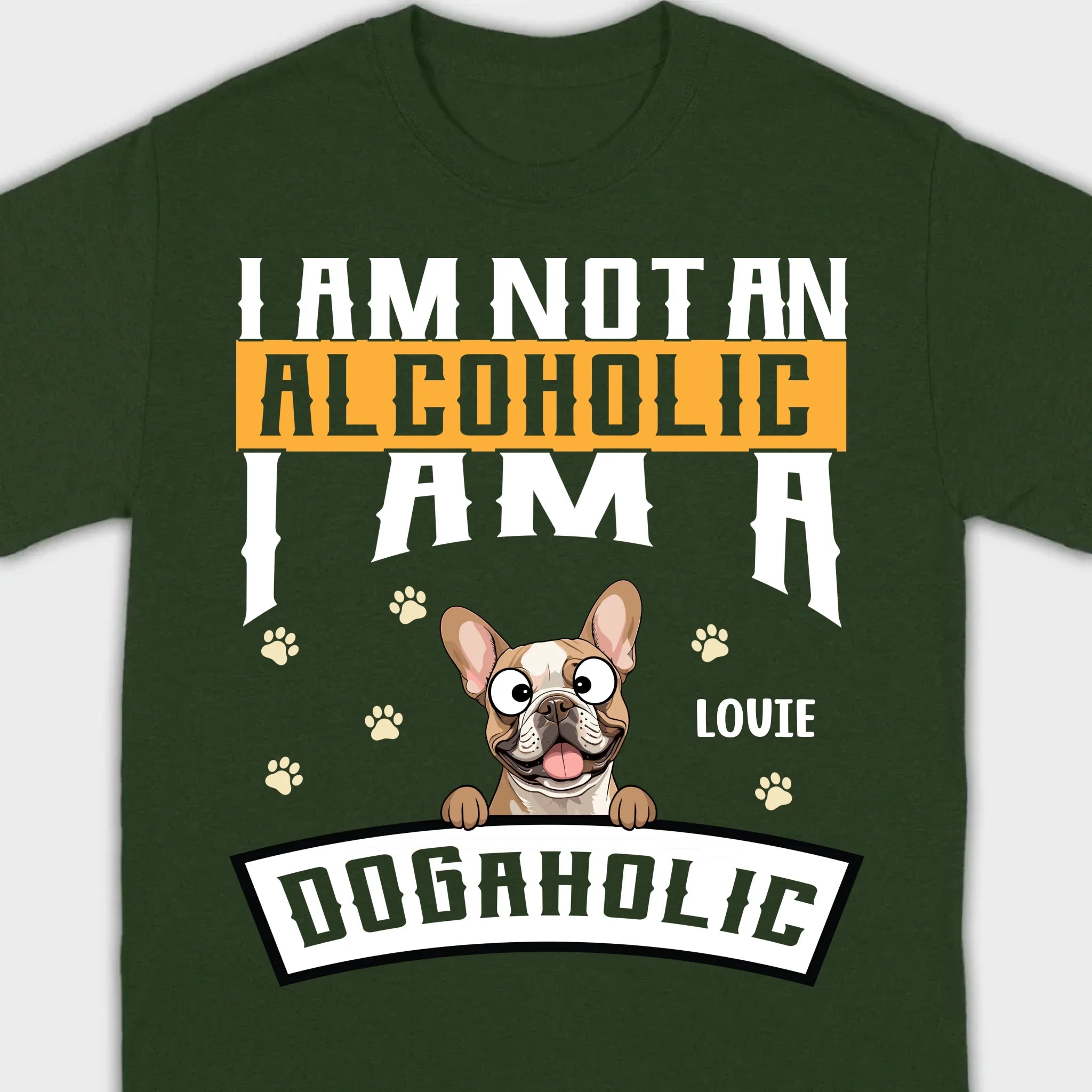 Custom French Bulldog T-Shirts With The Text 