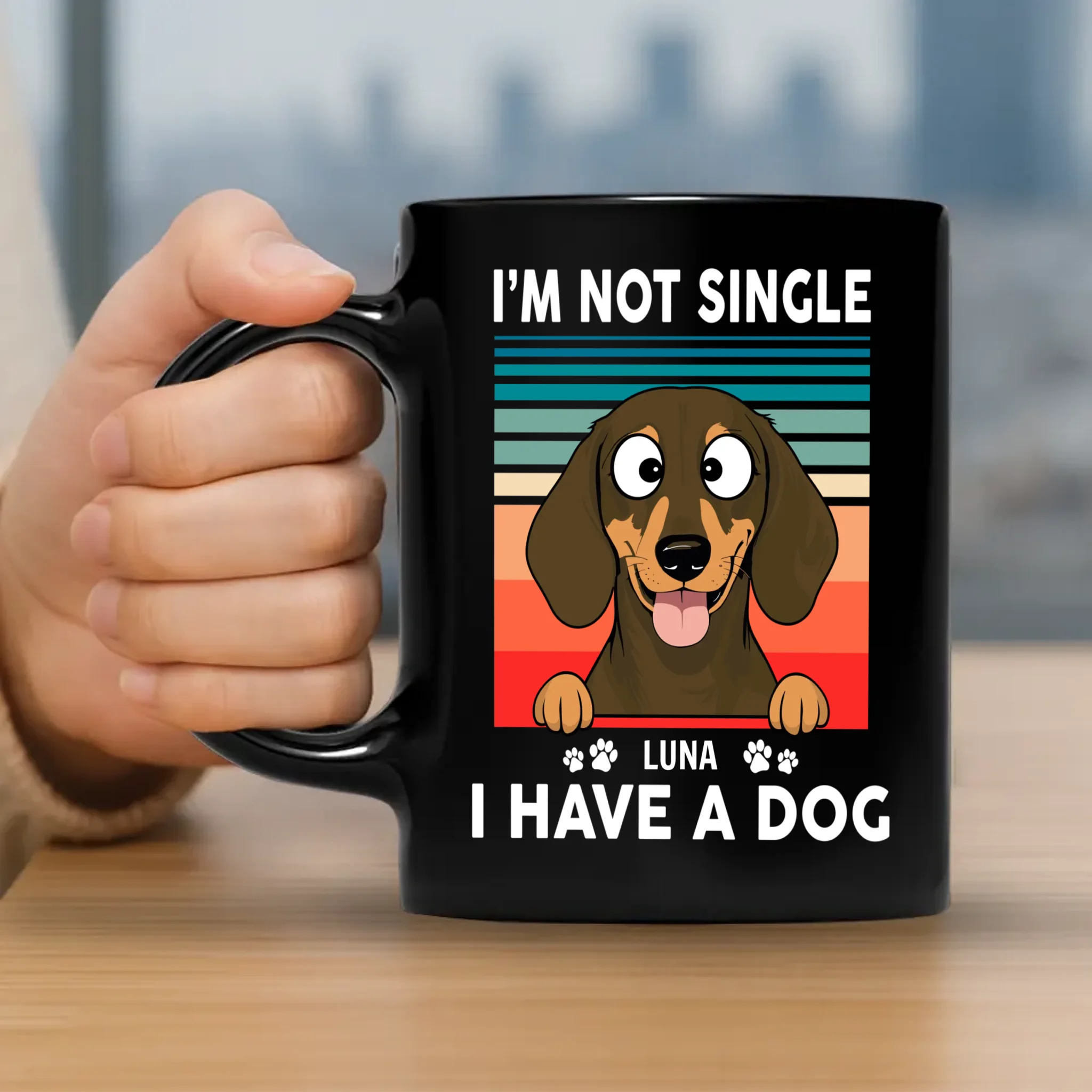 I’m Not Single, I Have a Dog Mug – Funny Personalized Dog Gift - 89Prints