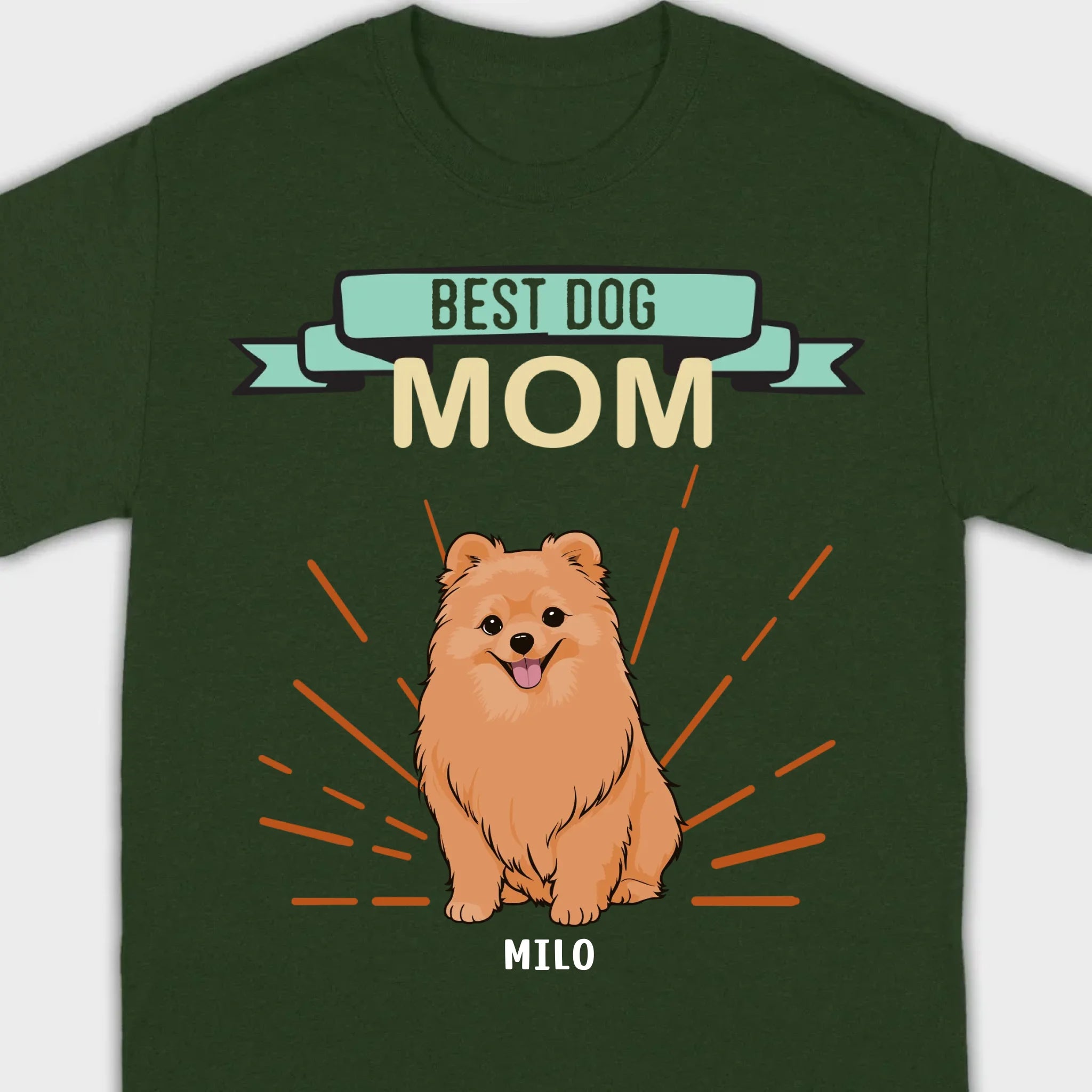 Best Dog Mom Pomeranian Sweatshirt - Personalized Dog Name Gift For Dog Lovers - 89Prints
