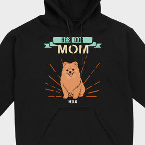 Best Dog Mom Pomeranian Sweatshirt - Personalized Dog Name Gift For Dog Lovers - 89Prints