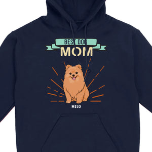 Best Dog Mom Pomeranian Sweatshirt - Personalized Dog Name Gift For Dog Lovers - 89Prints