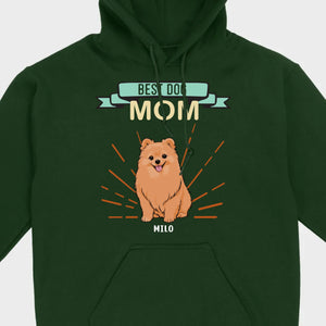 Best Dog Mom Pomeranian Sweatshirt - Personalized Dog Name Gift For Dog Lovers - 89Prints