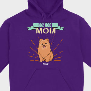Best Dog Mom Pomeranian Sweatshirt - Personalized Dog Name Gift For Dog Lovers - 89Prints