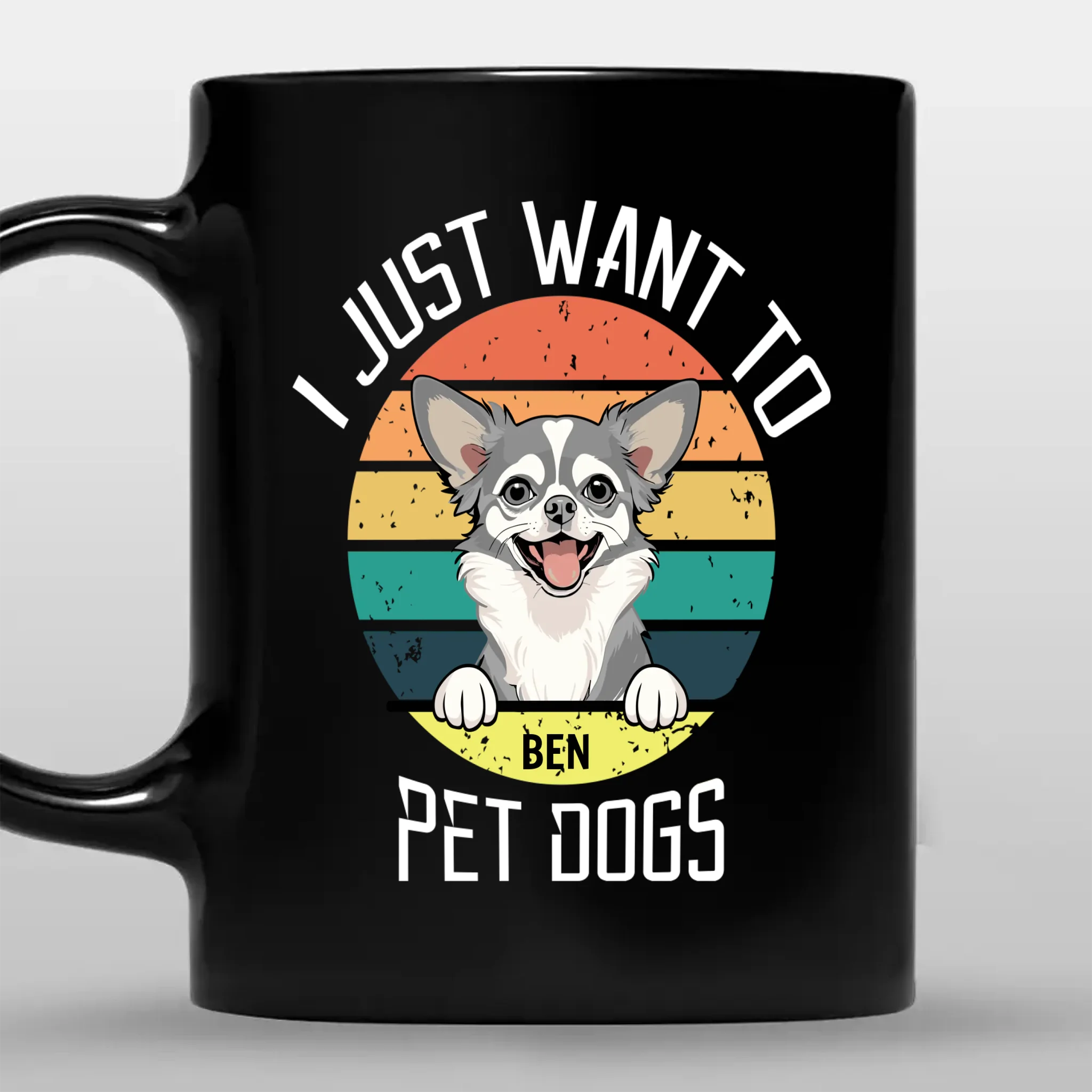 I Just Want To Pet Dogs Mug - Bespoke Gift Ideas For Dog Lovers - 89Prints