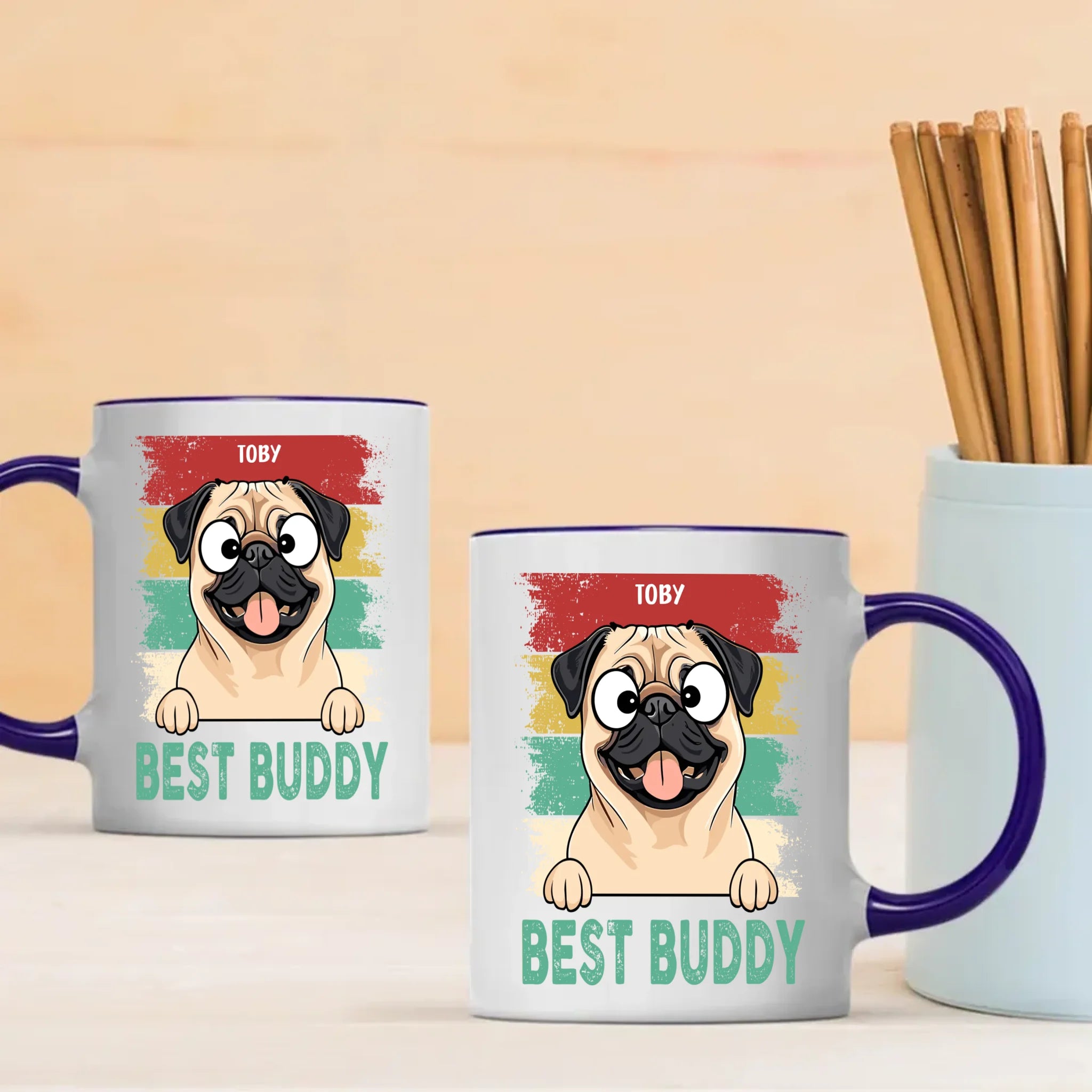 Best Buddy Mug – Cute Heartfelt Gift for Dog Lovers - 89Prints