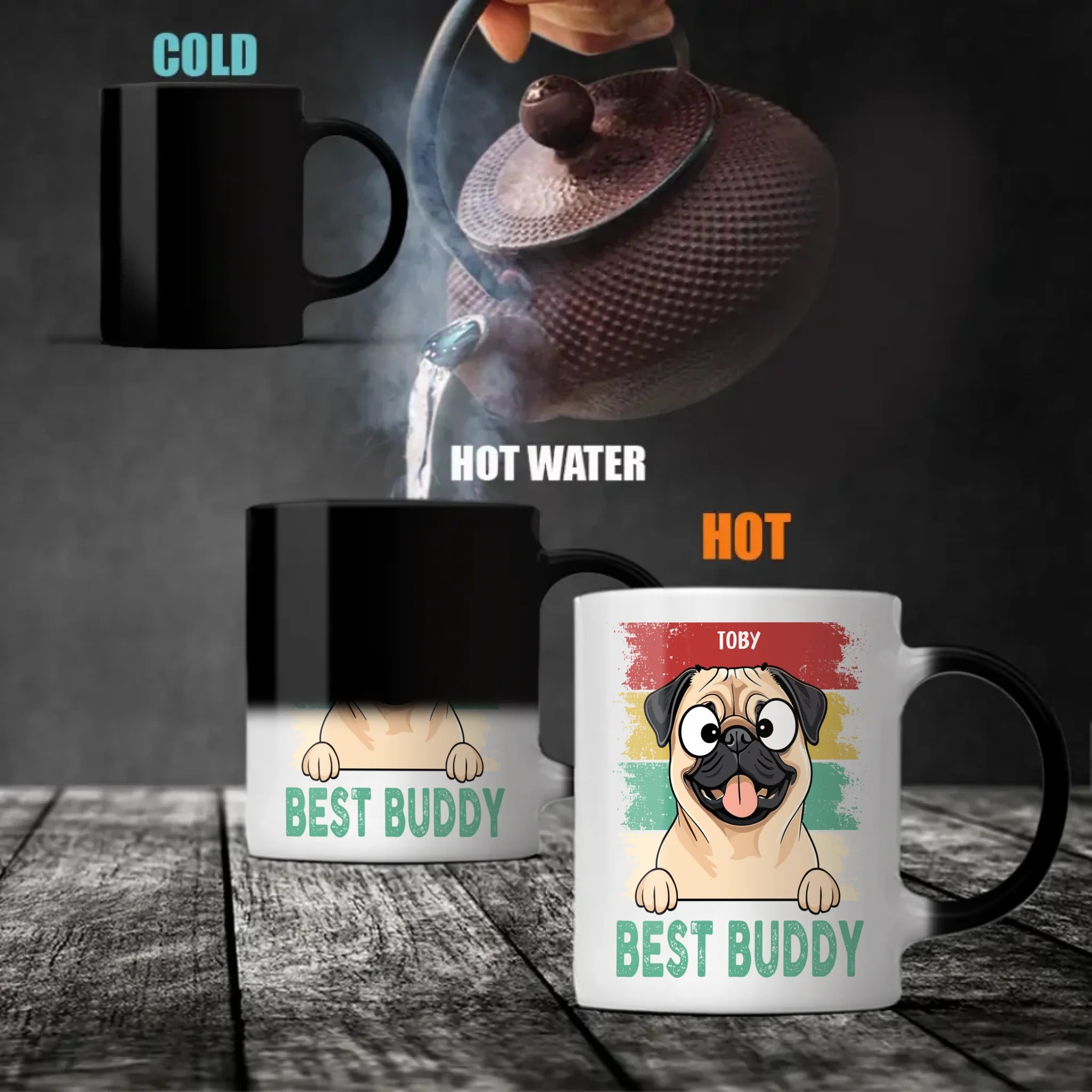 Best Buddy Mug – Cute Heartfelt Gift for Dog Lovers - 89Prints