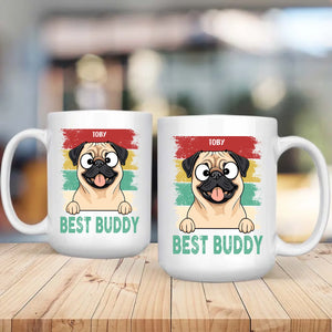 Best Buddy Mug – Cute Heartfelt Gift for Dog Lovers - 89Prints