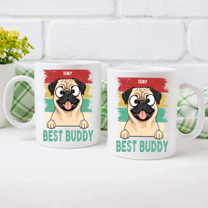 Best Buddy Mug – Cute Heartfelt Gift for Dog Lovers - 89Prints