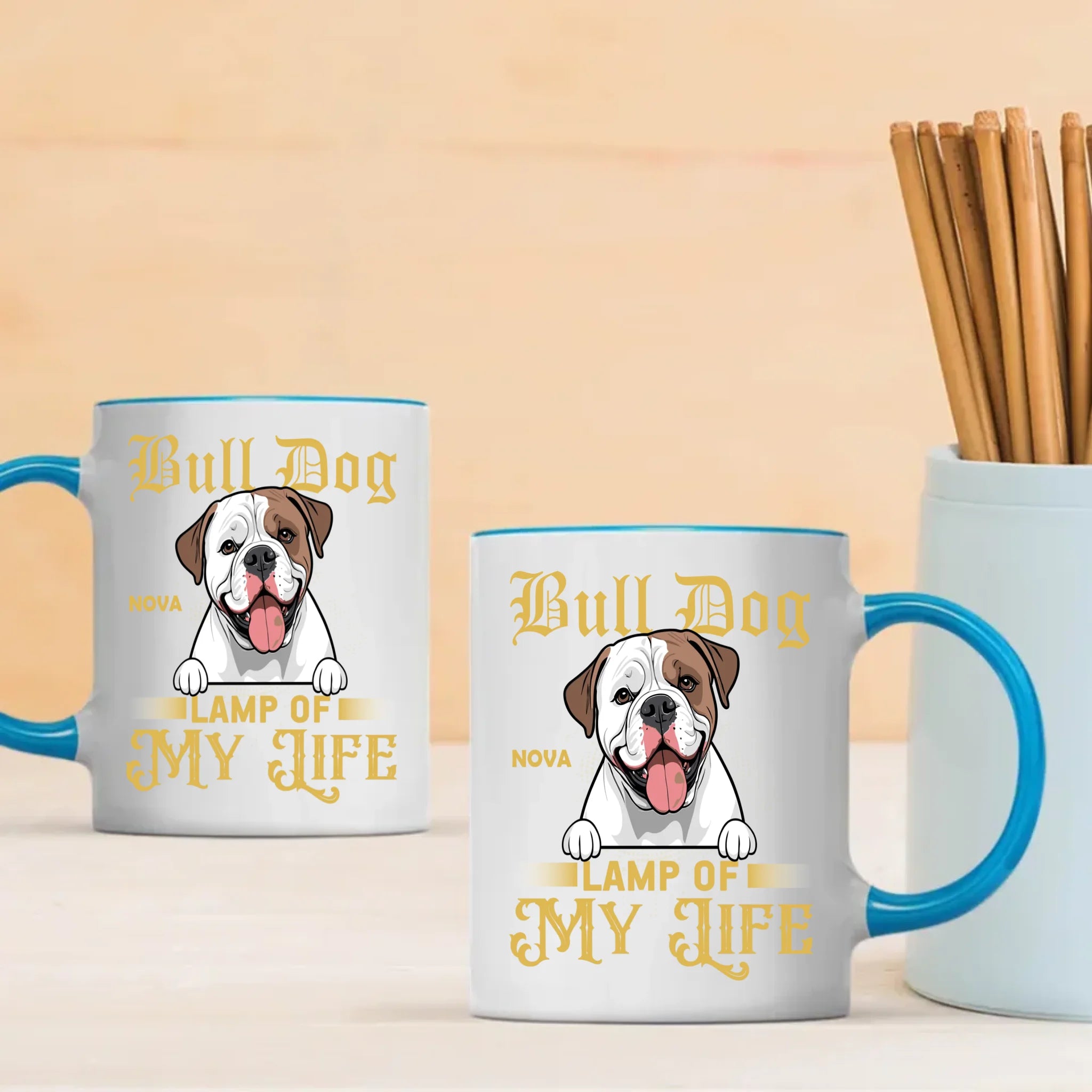 Bulldog Lamp Of My Life Mug - Touching Unique Gifts For Animal Lovers - 89Prints