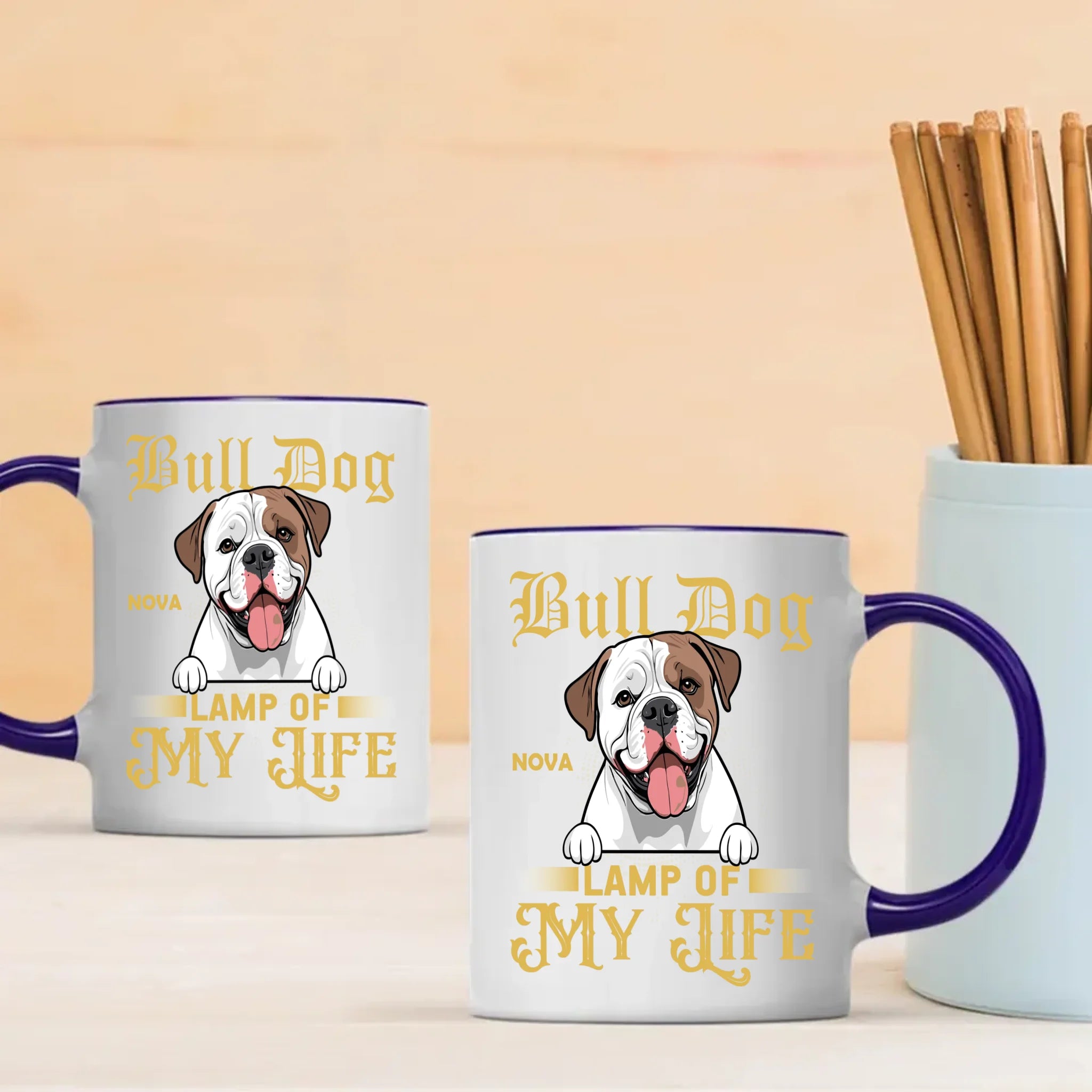 Bulldog Lamp Of My Life Mug - Touching Unique Gifts For Animal Lovers - 89Prints