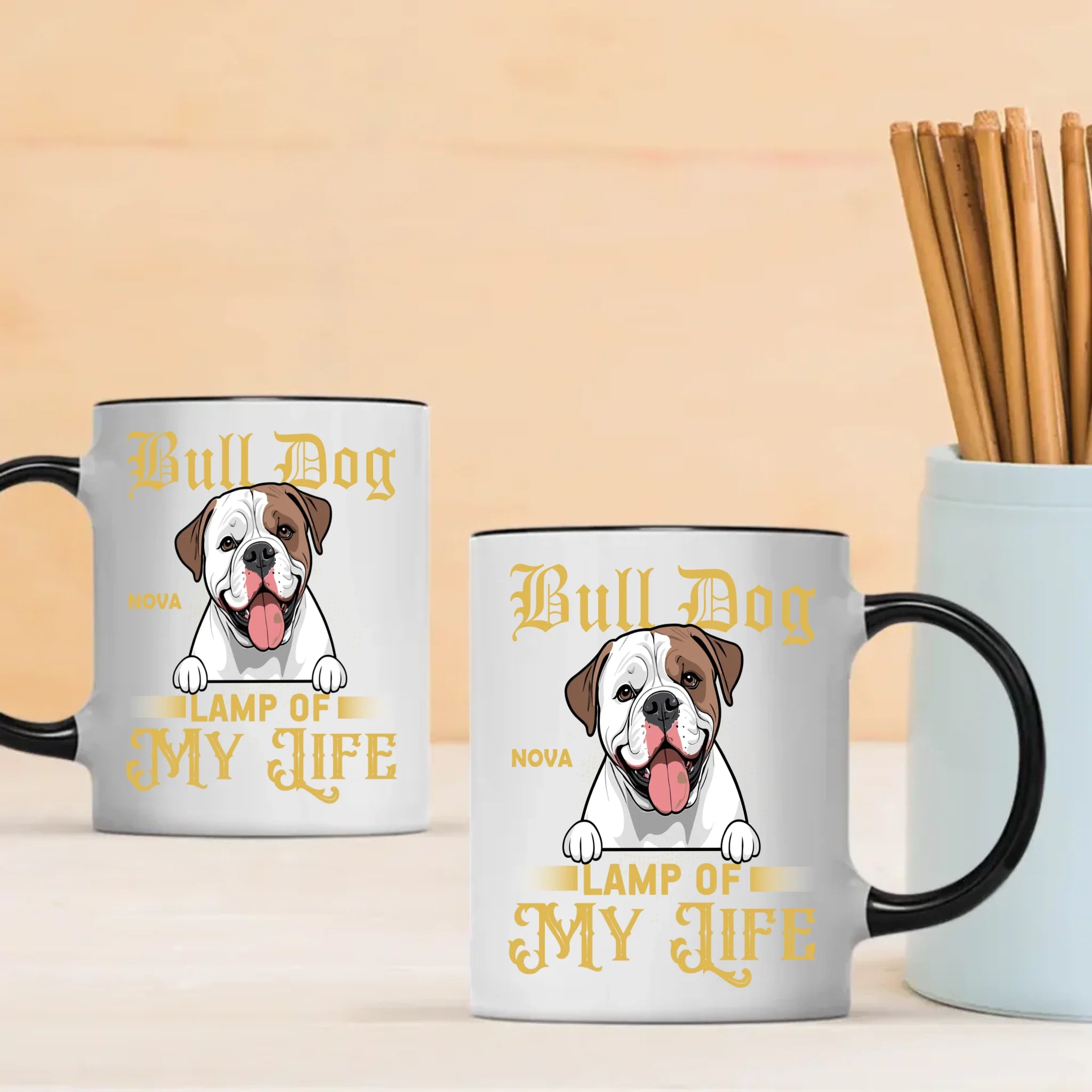 Bulldog Lamp Of My Life Mug - Touching Unique Gifts For Animal Lovers - 89Prints
