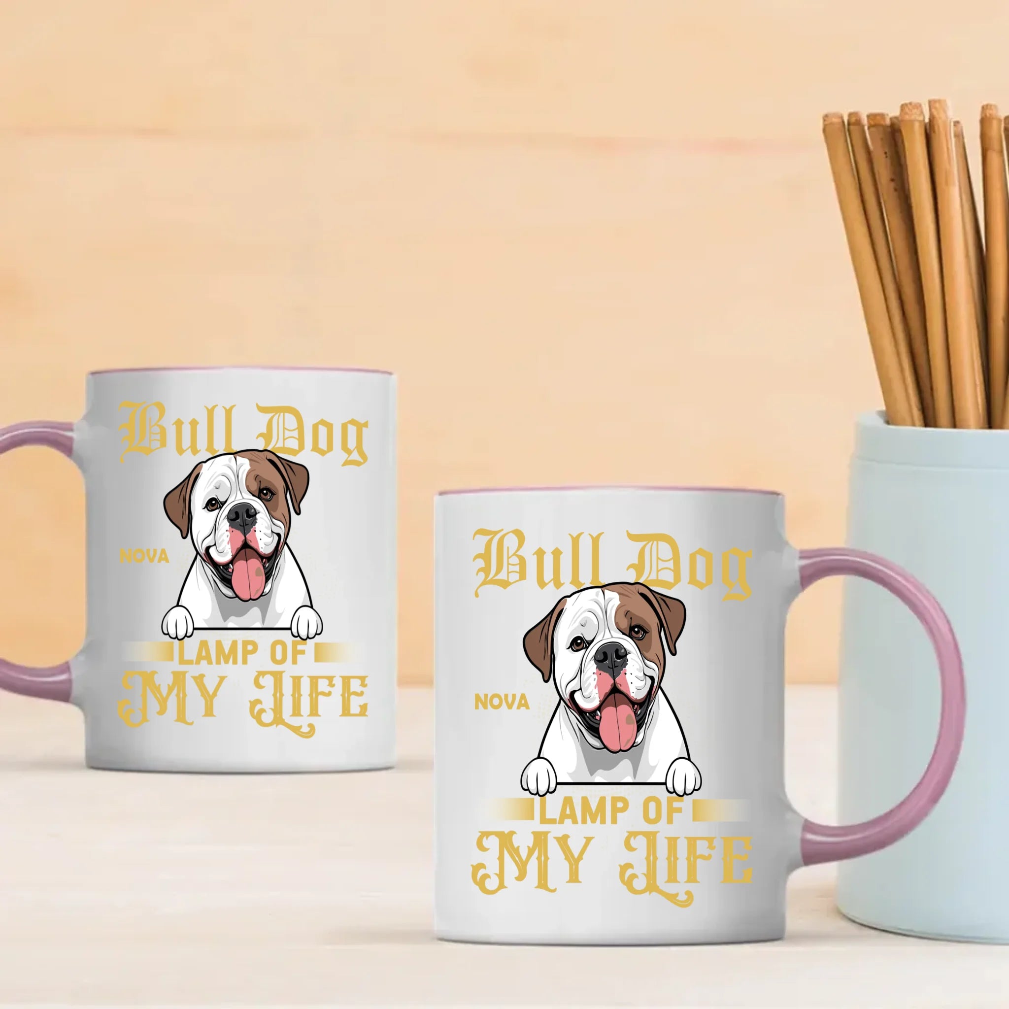 Bulldog Lamp Of My Life Mug - Touching Unique Gifts For Animal Lovers - 89Prints
