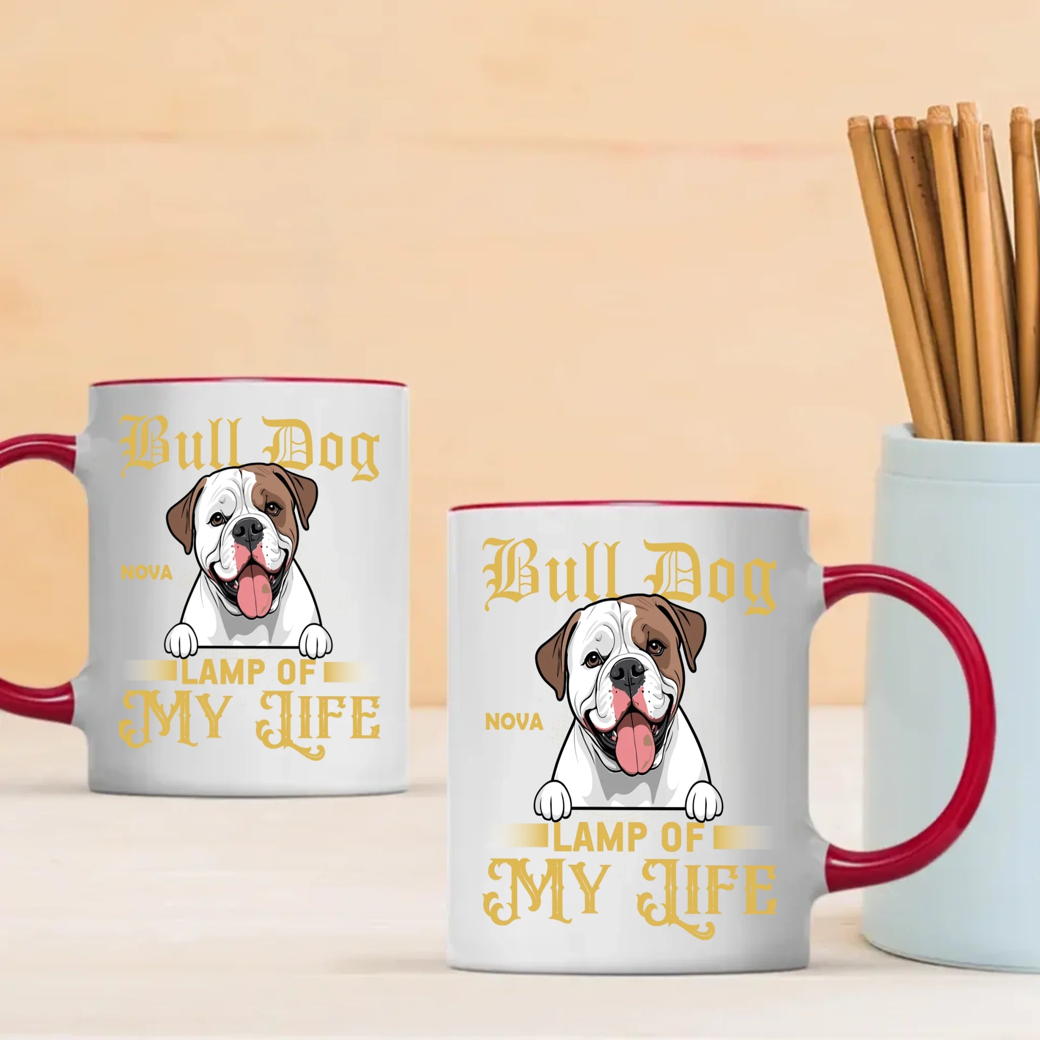 Bulldog Lamp Of My Life Mug - Touching Unique Gifts For Animal Lovers - 89Prints