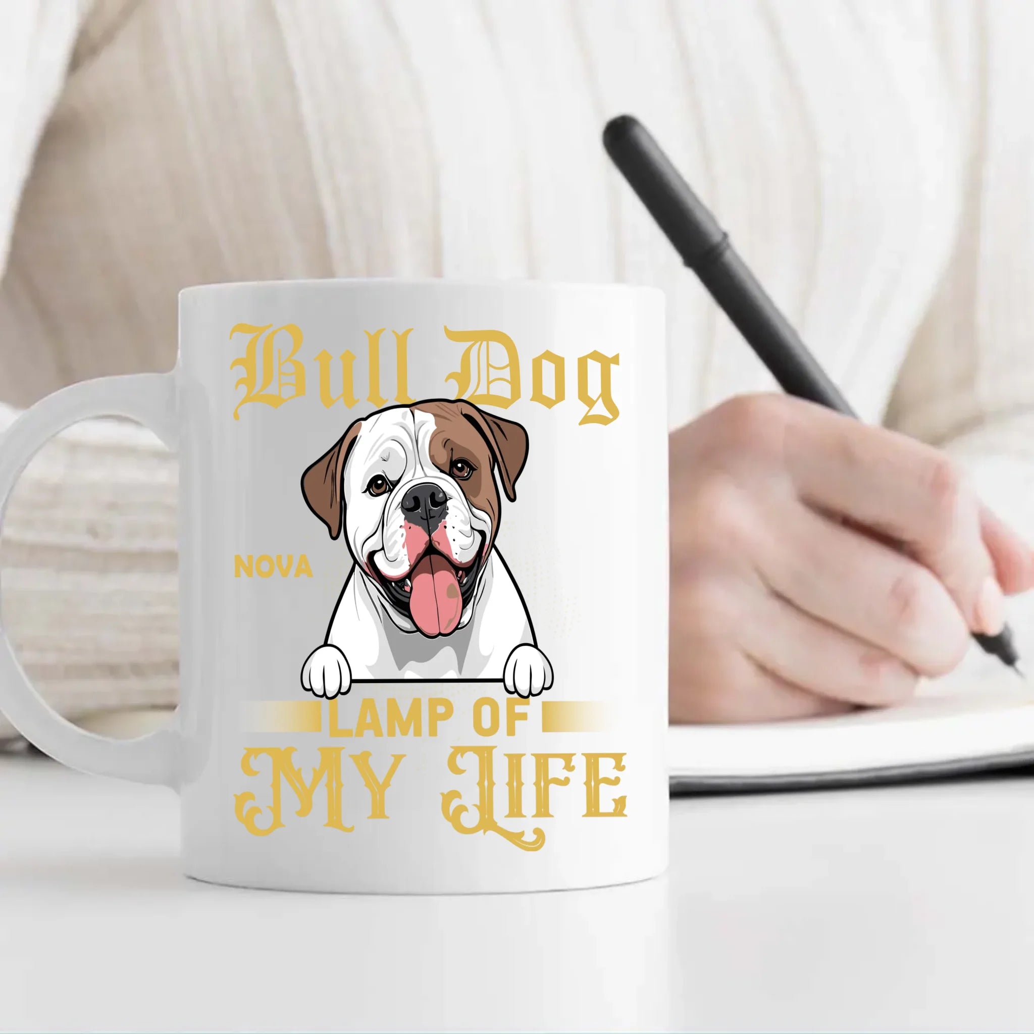 Bulldog Lamp Of My Life Mug - Touching Unique Gifts For Animal Lovers - 89Prints