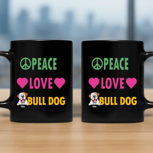 Peace Love Bulldog Mug - Thoughtful Custom Gift For Dog Lovers - 89Prints