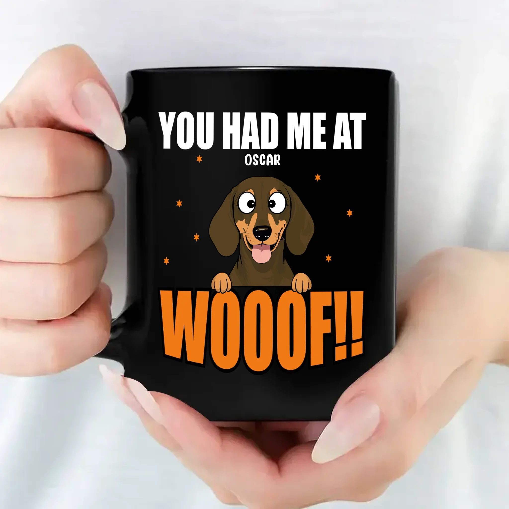 You Had Me At Wooof Mug - Personalized Gifts From The Dog - 89Prints