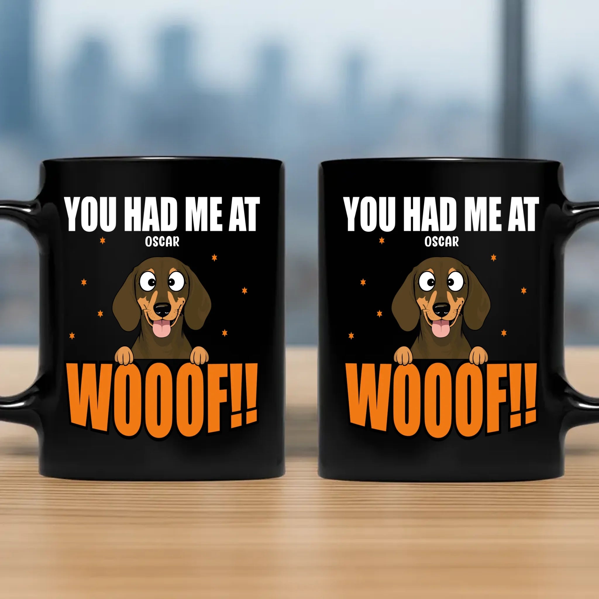 You Had Me At Wooof Mug - Personalized Gifts From The Dog - 89Prints