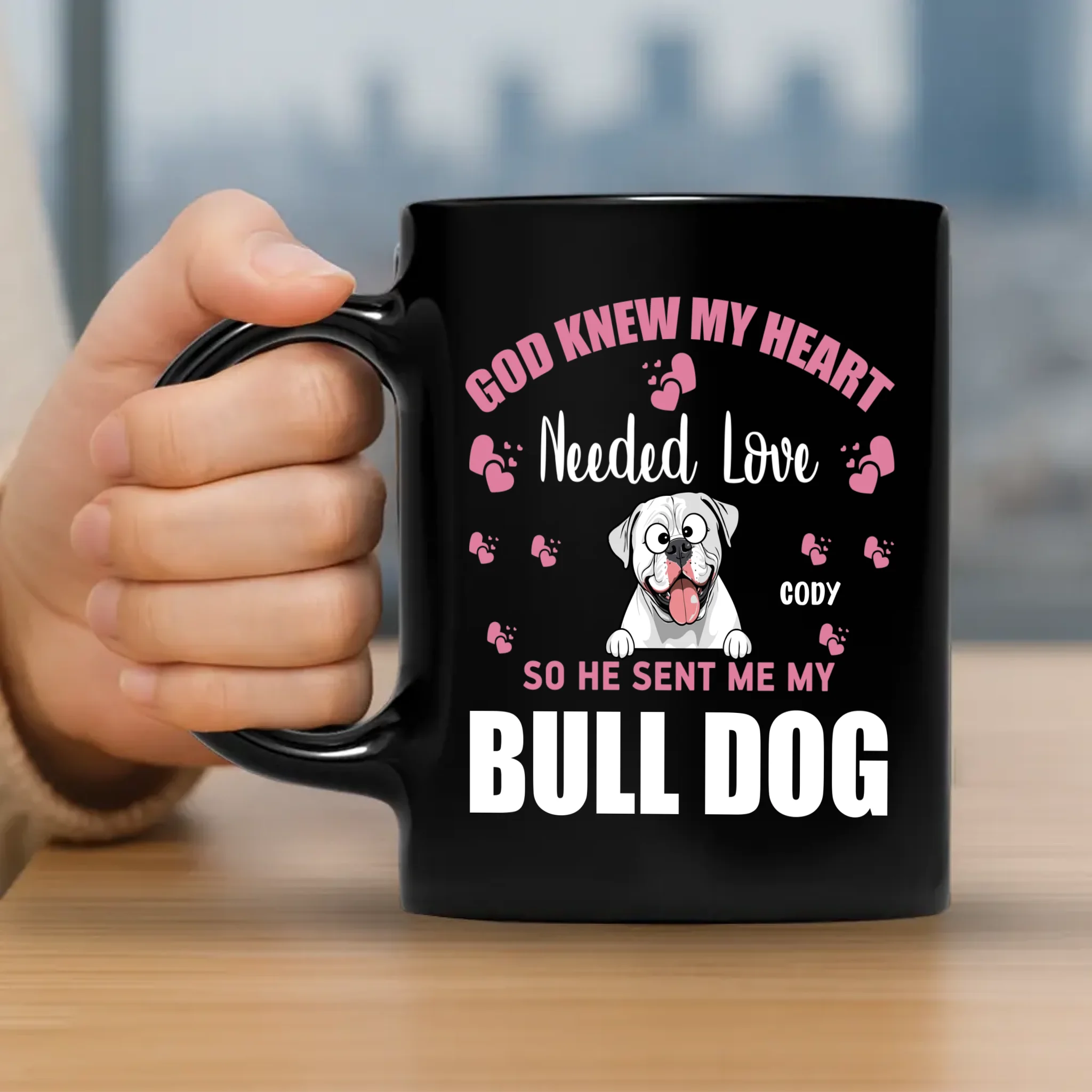 God Knew My Heart Needed Love - Unique Mug For Dog Parents - 89Prints