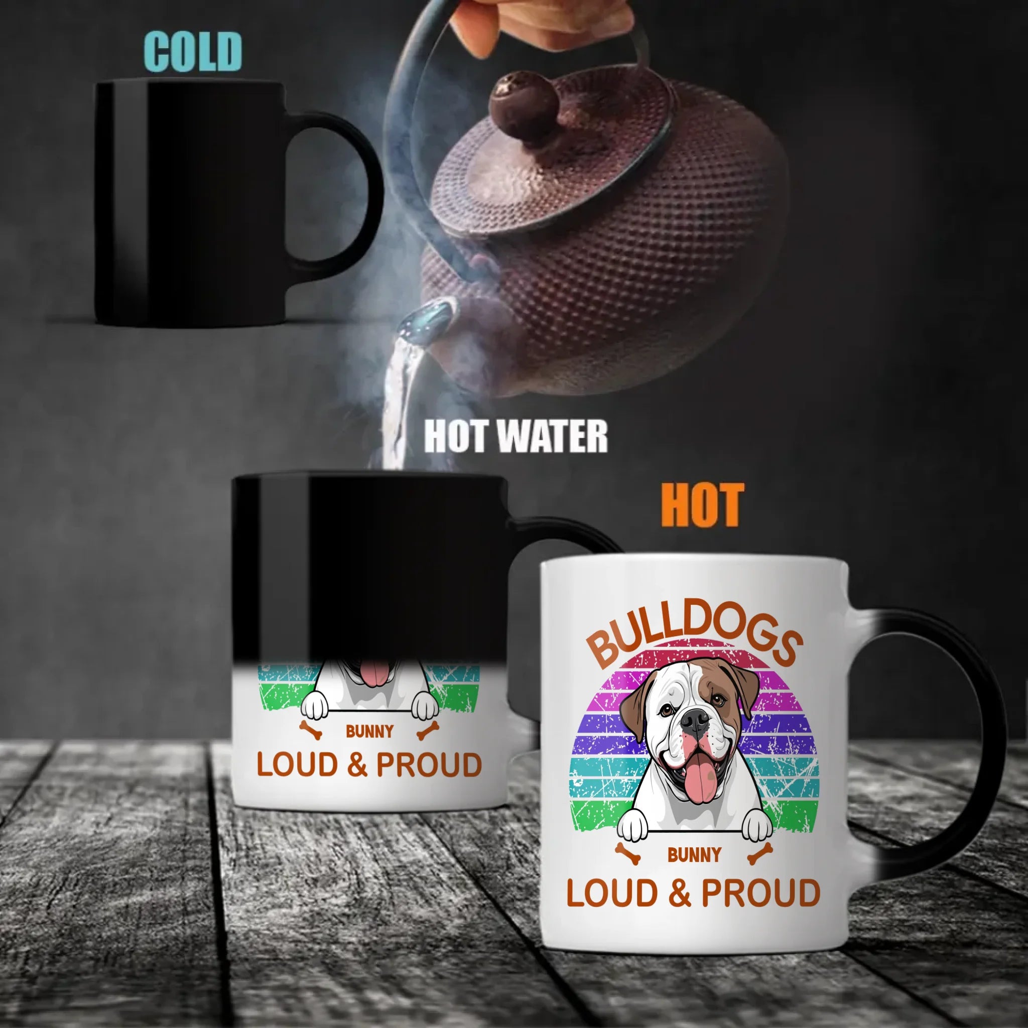 Bulldogs Loud & Proud Mug - Tailored Dog-Themed Gift - 89Prints