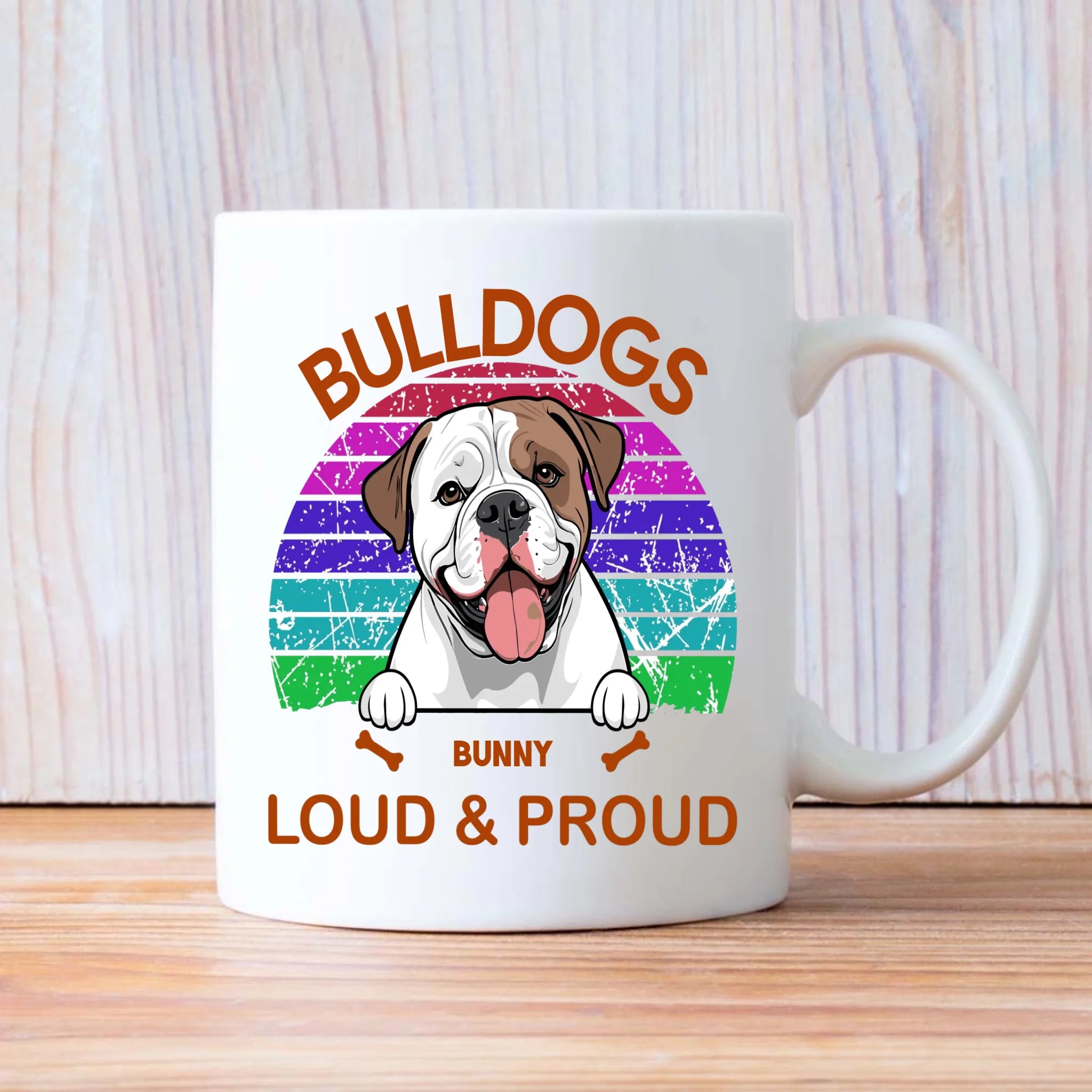 Bulldogs Loud & Proud Mug - Tailored Dog-Themed Gift - 89Prints