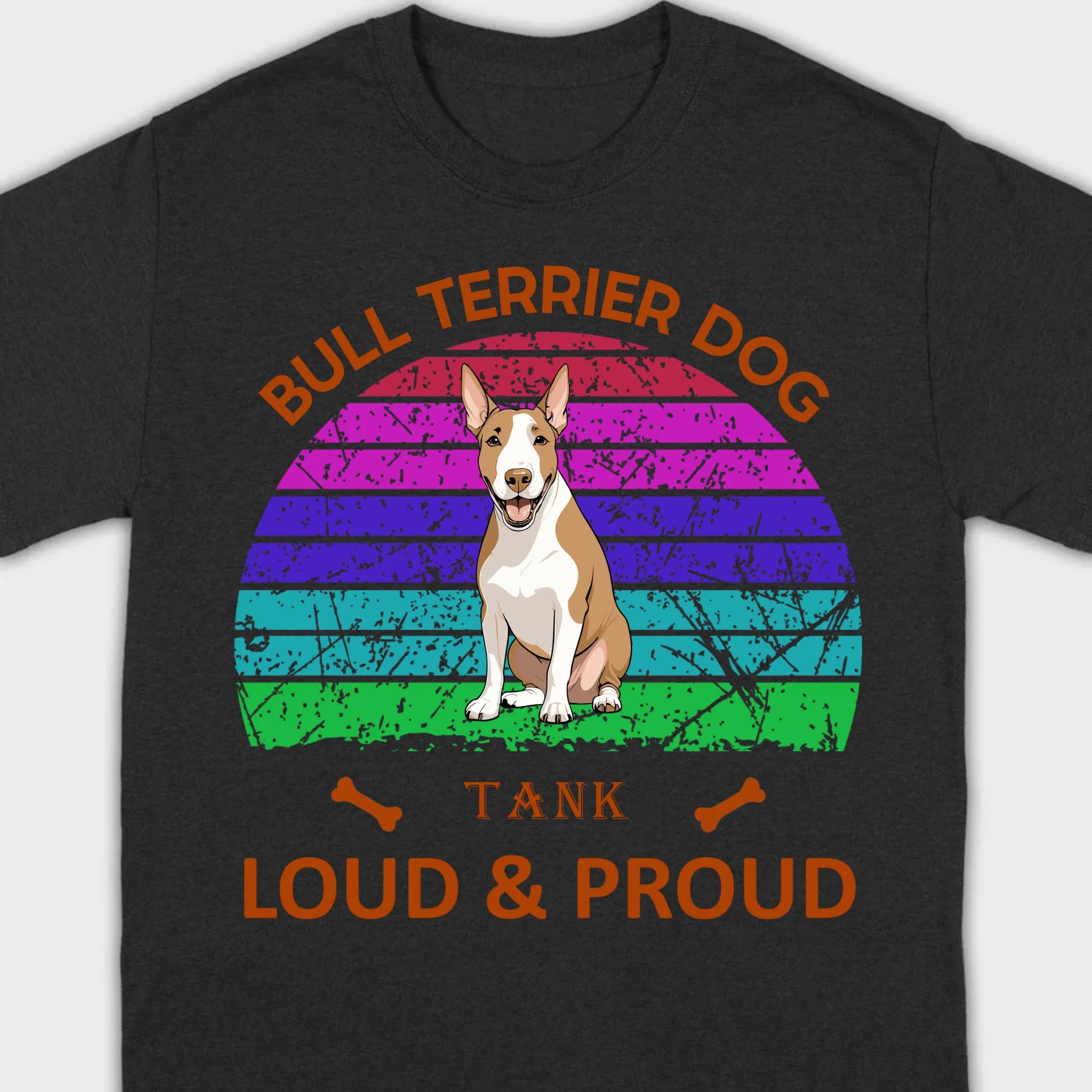 Custom Bull Terrier Basic Tee - Loud & Proud Personalized Dog Lovers Gift - 89Prints