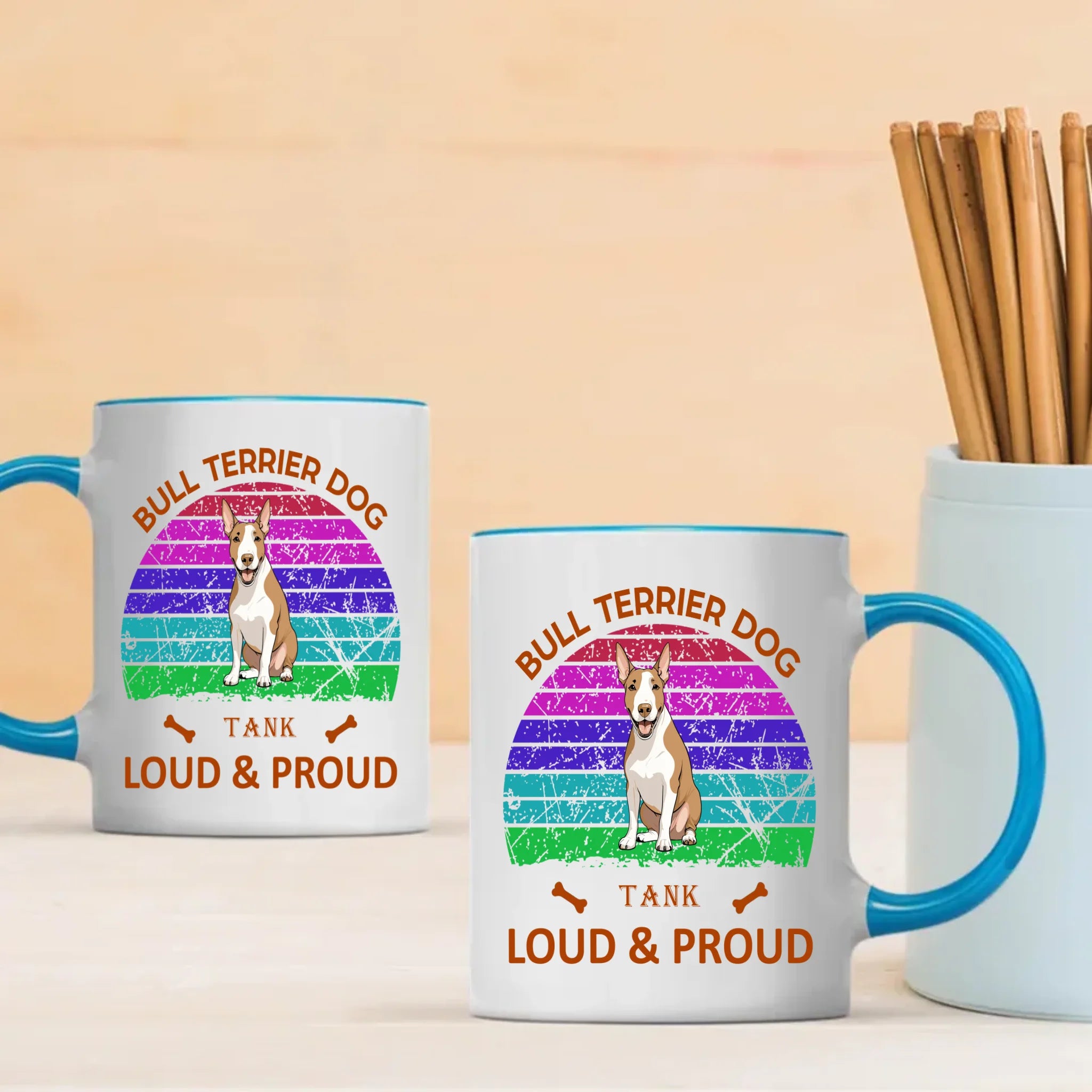Heartfelt Bull Terrier Mug – Loud And Proud Dog Gift - 89Prints