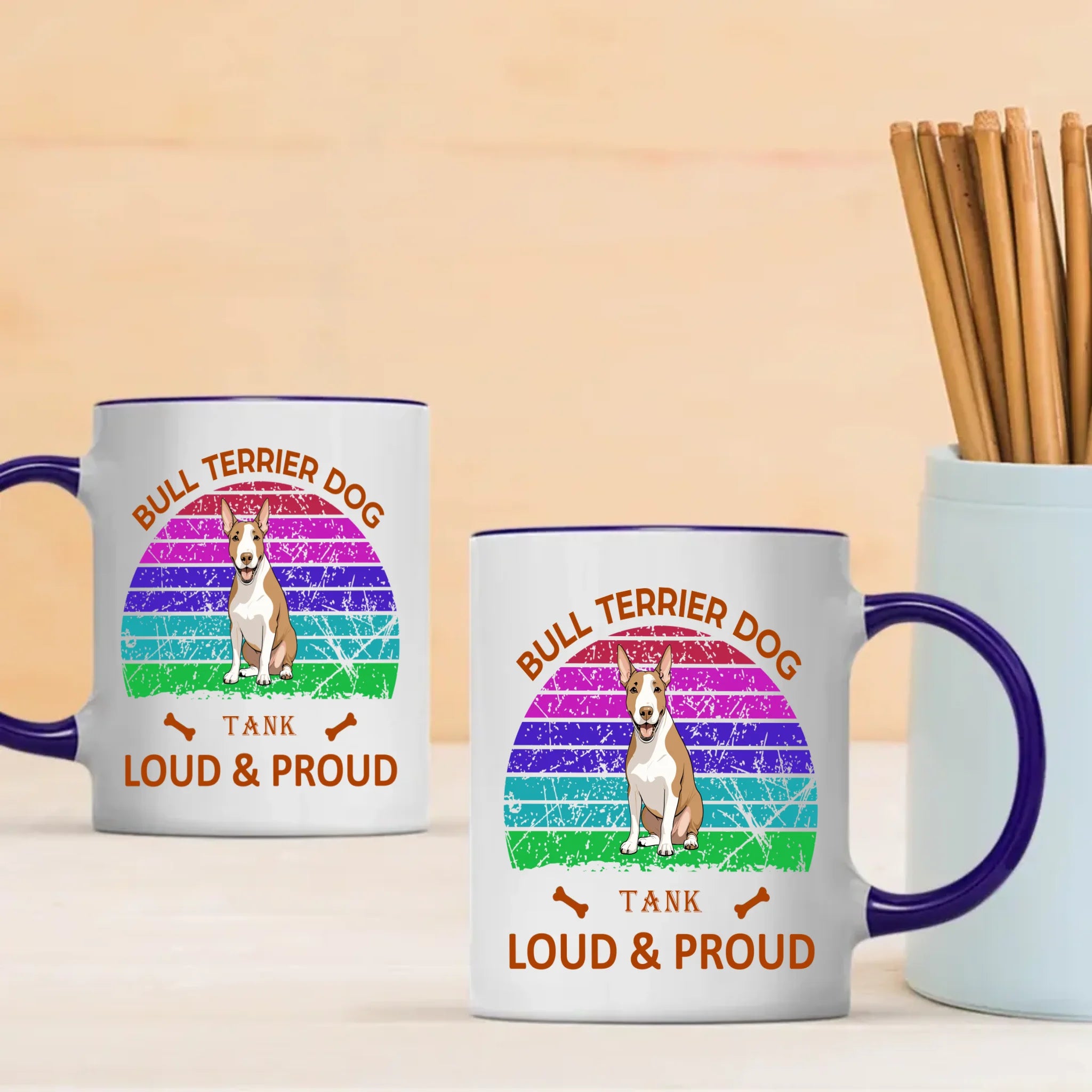 Heartfelt Bull Terrier Mug – Loud And Proud Dog Gift - 89Prints