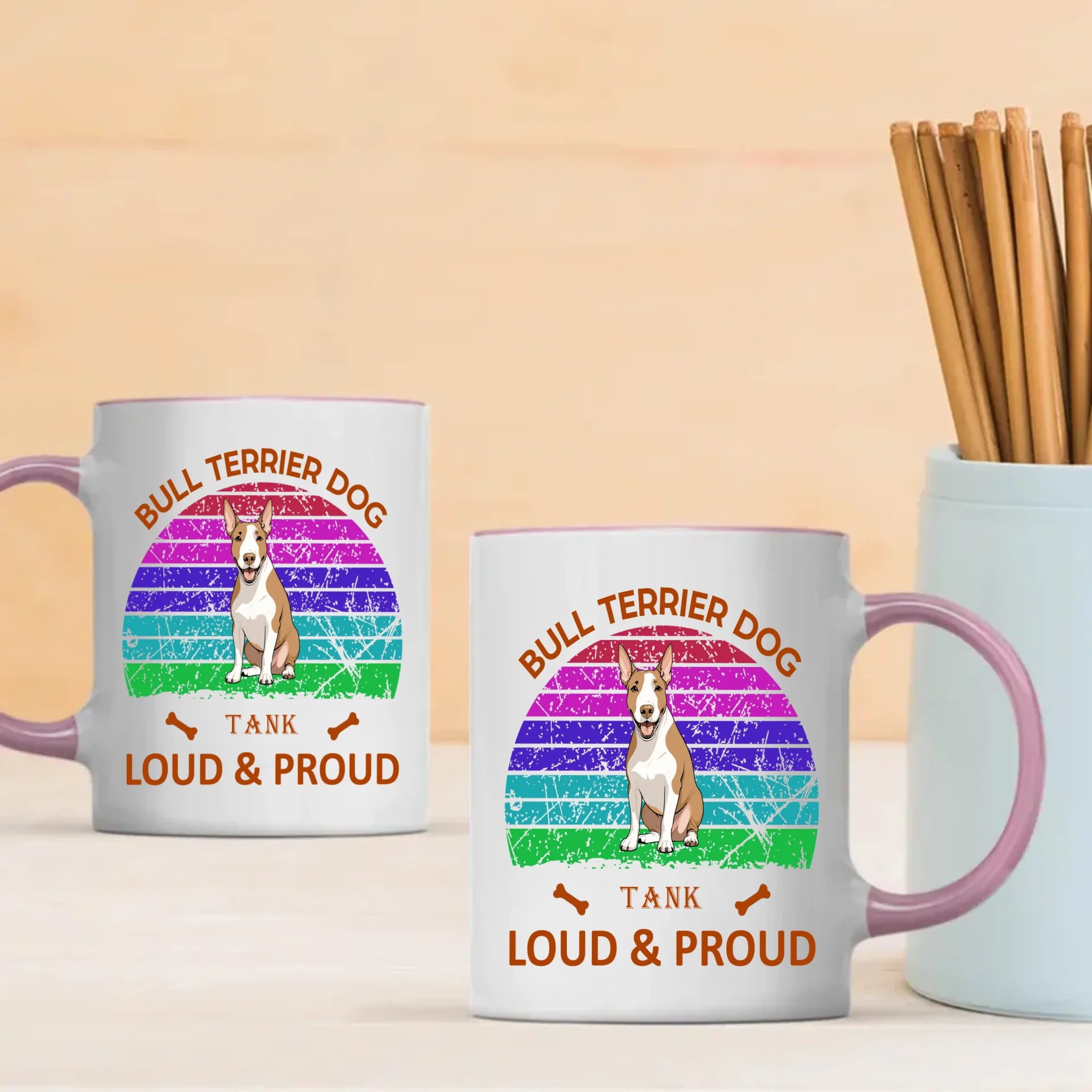 Heartfelt Bull Terrier Mug – Loud And Proud Dog Gift - 89Prints