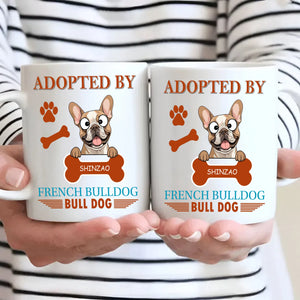 Adopted By French Bulldog Mug - One-of-a-kind Presents For Dog Lovers - 89Prints